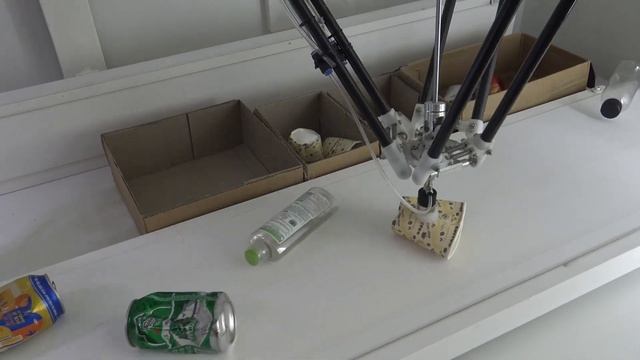 Delta X S V5 robot use Yolov8 for Trash Sorting смотреть онлайн