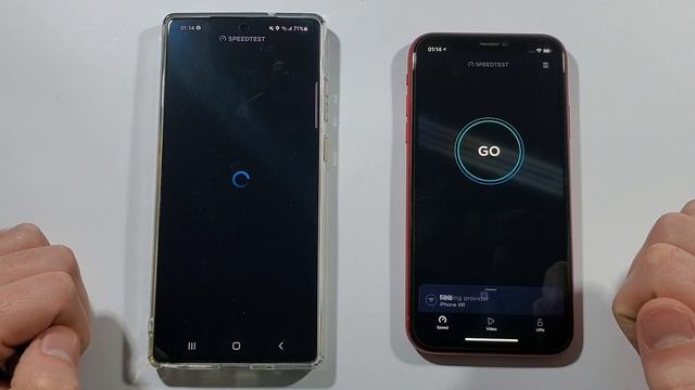 Samsung Note 20 vs Iphone XR Comparison Speed Test смотреть онлайн