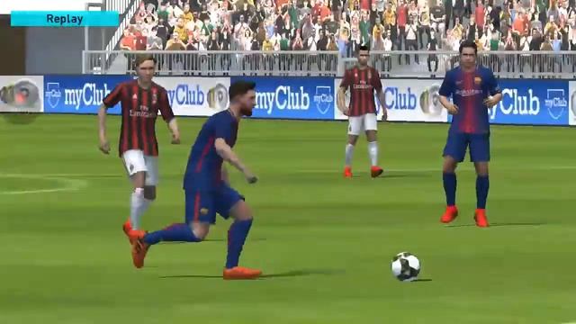 FC Barcelona VS AC Milan || PES 2018 Android gameplay- 2 смотреть онлайн