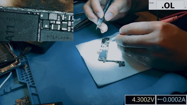 PRUEBA RAPIDA PARA SOLDADURA FRIA EN CPU IPHONE 8 смотреть онлайн