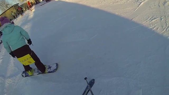 Спуск с Боровского кургана без кантования. смотреть онлайн