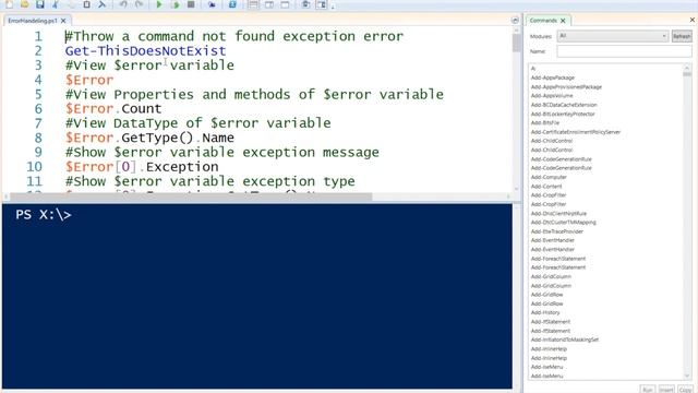 Windows PowerShell - How to - Error handling смотреть онлайн