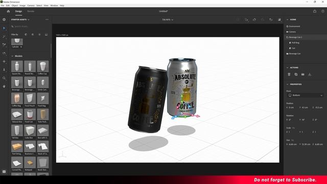 How to create a mockup in Adobe Dimension | Packaging Design Tutorials смотреть онлайн