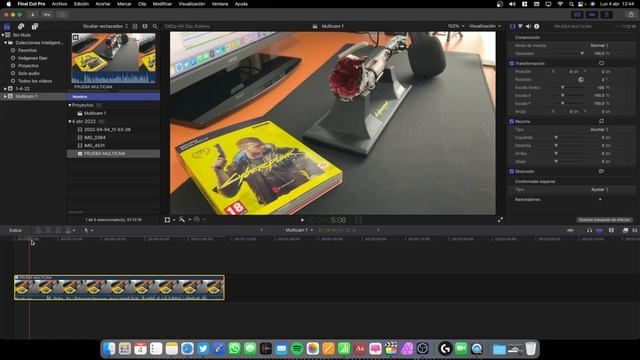 Tutorial multicamara en Final Cut Pro (Multicam) смотреть онлайн