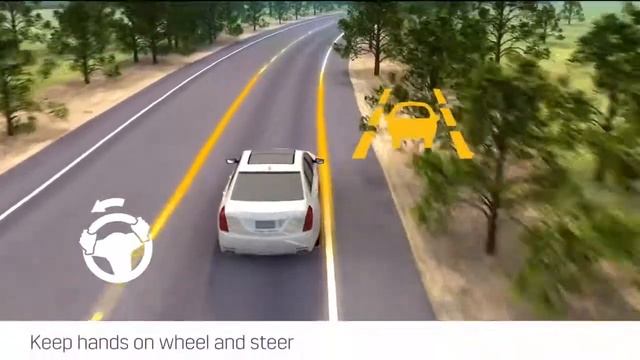Cadillac Active Safety- Lane Keep Assist with Lane Departure Warning смотреть онлайн