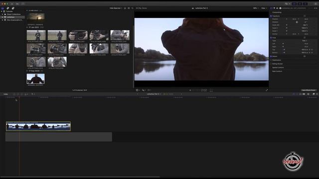 How to Animate Cinematic Black Bars in Final Cut Pro X (single clip) смотреть онлайн