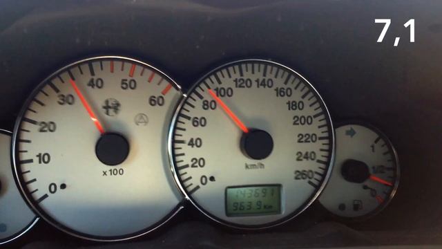 Alfa Romeo 166 2.4 20V JTD M-JET 185CV 0-100 смотреть онлайн