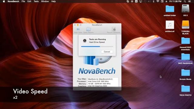 Intel NUC i5 Hackintosh | Benchmark - NovaBench смотреть онлайн