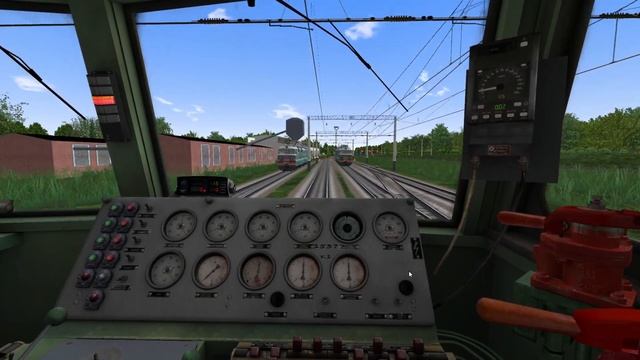 ВЛ80С запуск и смена кабины в RTrainSim