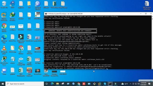 SSH Host key verification failed || Ubuntu Server 20.04 смотреть онлайн