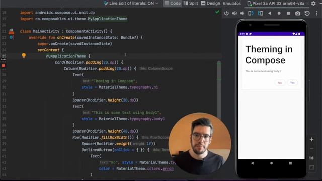How theming works in Jetpack Compose – Alex Styl смотреть онлайн