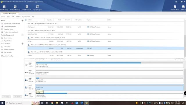 How to recombine a drive with multiple partitions back into one partition using Partition Wizard смотреть онлайн