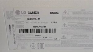 Ремонт телевизора LG 32LB572V, разборка телевизора, замена подсветки, уменьшить ток подсветки.