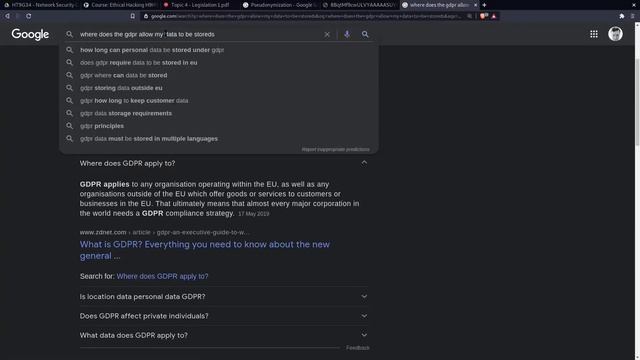 Ethical Hacking Topic 4 - Legislation in the UK, the Data Protection Act 2018 смотреть онлайн