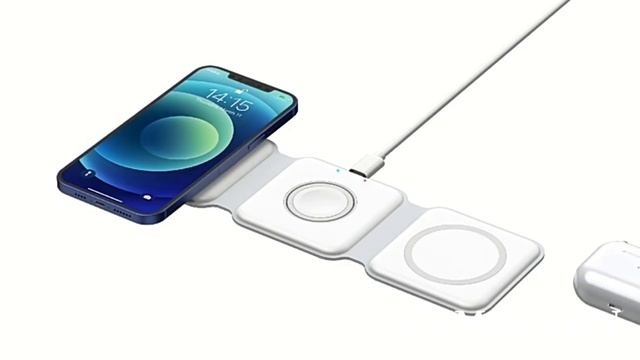 3-in-1 Foldable Portable MagSafe Wireless Charging Stand, for iPhone, AirPods & iWatch смотреть онлайн