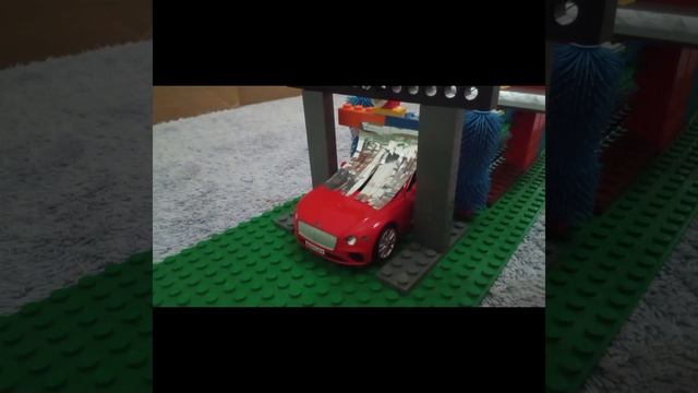 Lego Peco Car Wash + Polish Tunnel I Stop Motion Lego Car Wash I RMZ City Red Bentley Continental G смотреть онлайн
