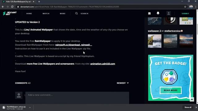 HOW TO DOWNLOAD RAINWALLPAPER IN WINDOWS 10 EASILY AND APPLY THEMES смотреть онлайн