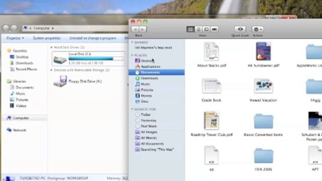 Windows7 and Mac os X 10.6 interface смотреть онлайн