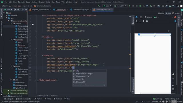 How to create Social Media App in Android Studio || Post Comment || Part 27 смотреть онлайн