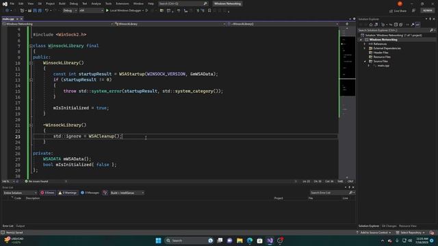 Networking In C++ - Windows Network Programming In C++ (Initializing Winsock2) Part-1 смотреть онлайн