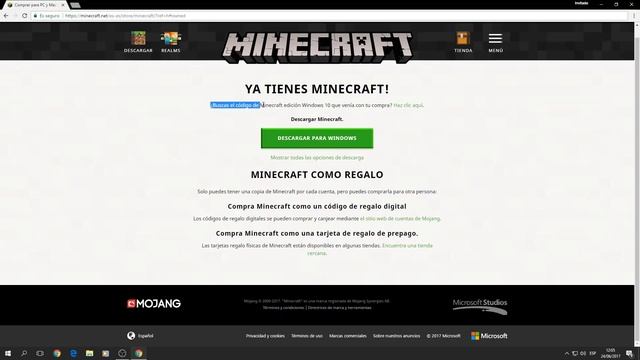 Como obtener tu codigo gratis de Minecraft Windows 10 EDITION смотреть онлайн