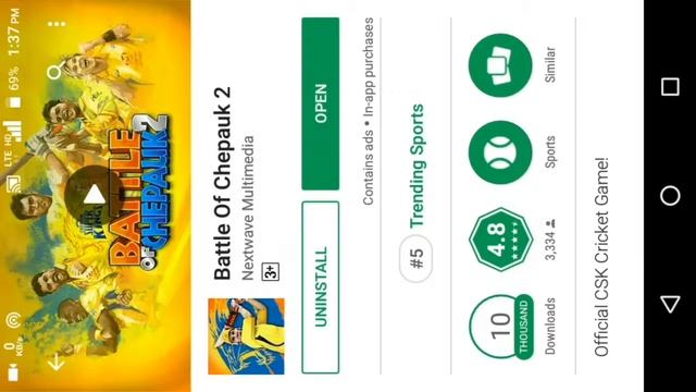 Chennai Super Kings 2 Game 2018 Download in Android|best cricket game|csk lovers game|Tech Advert. смотреть онлайн