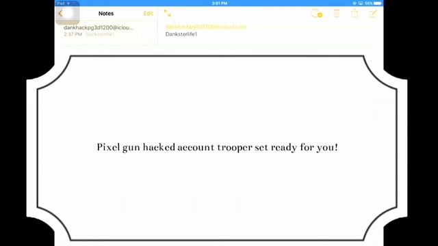 Pixel Gun iCloud Hacked Account! 2017 [Not Locked] смотреть онлайн