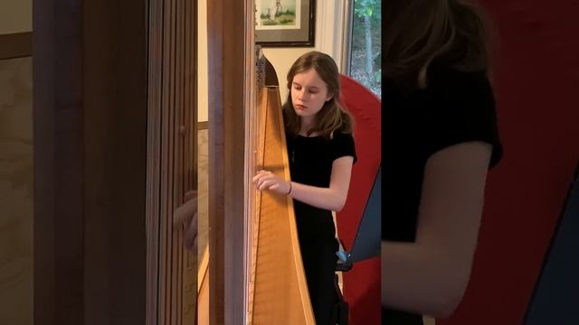 2020 07 15 Lorraine playing Serenade Melancolique on Harp смотреть онлайн