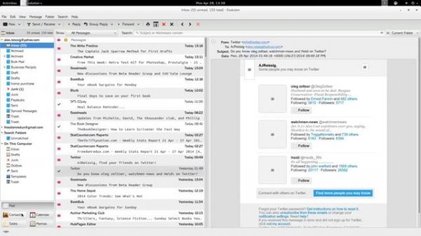 Review of Evolution Email Client