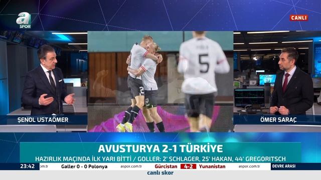 Avusturya 2-1 Türkiye Şenol Ustaömer Devre Arası Yorumu / A Spor / Devre Arası / 26.03.2024 смотреть онлайн