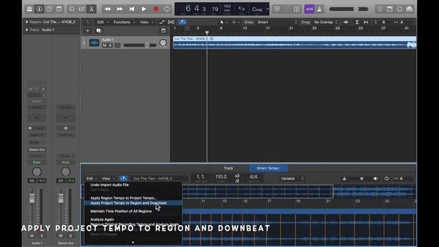 How to Speed Up or Slow Down a Song - Logic X Pro смотреть онлайн