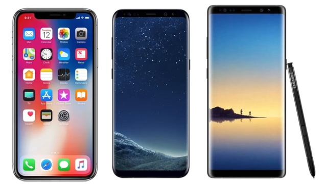 Iphone X Vs Samsung Note 8 Vs Samsung S8 Compare Iphone X Fails? смотреть онлайн