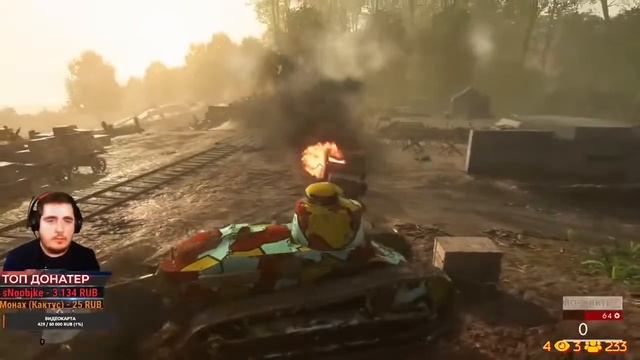 Battlefield 1 Нарезки со стрима.Юмор баги, и как один против 3 танков с пистолетом шёл. смотреть онлайн