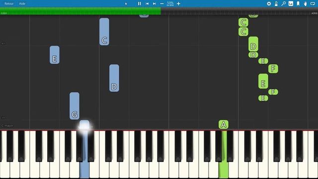 SLOW piano tutorial "CAMA Y MESA" by Roberto Carlos, 1981, with free sheet music (pdf) смотреть онлайн