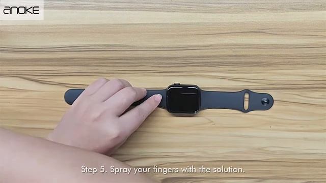 Liquid Skin Screen Protector Wet Installation for Apple Watch смотреть онлайн