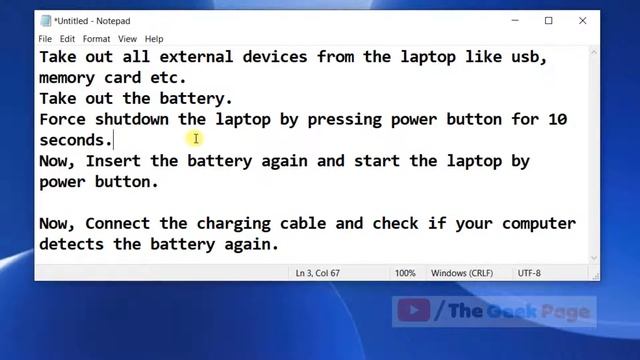 Battery not detected error in Windows 10 смотреть онлайн