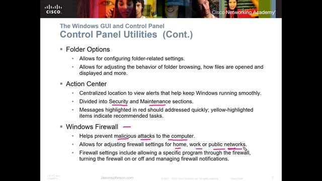 NETACAD IT Essentials, Chapter 6 Part 1 of 2, Windows Configuration and Management смотреть онлайн