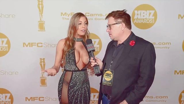 4k Remastered Brittney Amber Almost Has A Dress Malfunction On The Xbiz Awards Red Carpet In LA, CA