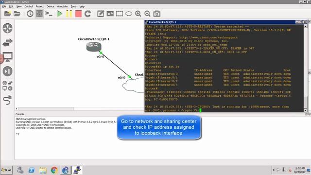 CML HOSTED GNS3- How to Connect the Windows machine with GNS3 смотреть онлайн