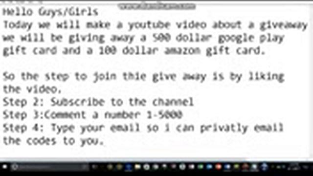 Huge Giveaway 100$ iTunes Gift Card 500$ Google Play Gift Card You Could WIN смотреть онлайн