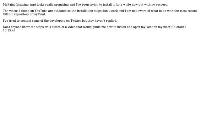Instruction on installing MyPaint for macOS Catalina 10.15.4 смотреть онлайн