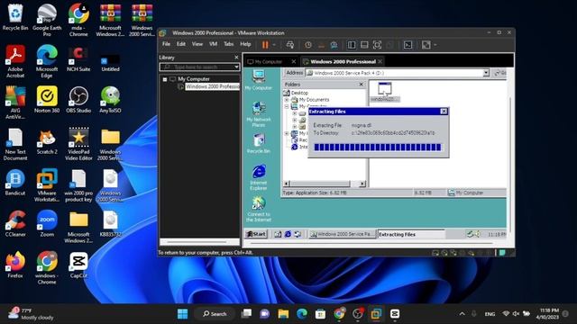 HOW TO FIX VM tools error message "Setup was unable to upgrade windows installer " Windows 2000 4k смотреть онлайн