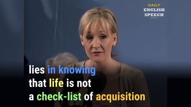 J.K. Rowling Harvard Commencement Speech 2008 | ENGLISH SPEECH with BIG Subtitles смотреть онлайн