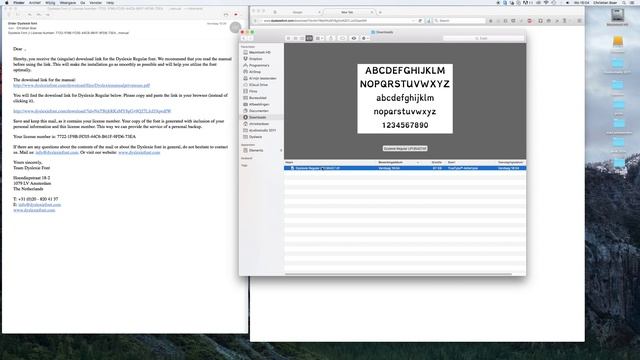 Installing the Dyslexie font on Mac osx. смотреть онлайн