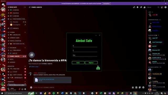 PANEL GRATIS PARA FREE FIRE PC CON AIMBOT EXTERNAL 100% SEGURO PARA CUENTAS PRINCIPALES смотреть онлайн