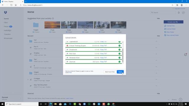 Dropbox Tutorial - Lesson 7 - Uploading Files and Folders with Web Browser смотреть онлайн