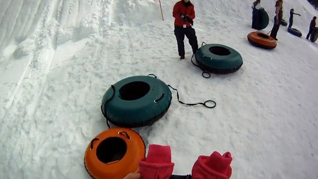 Snow Tubing at Boreal - GoPro HD960 - March 2012 смотреть онлайн