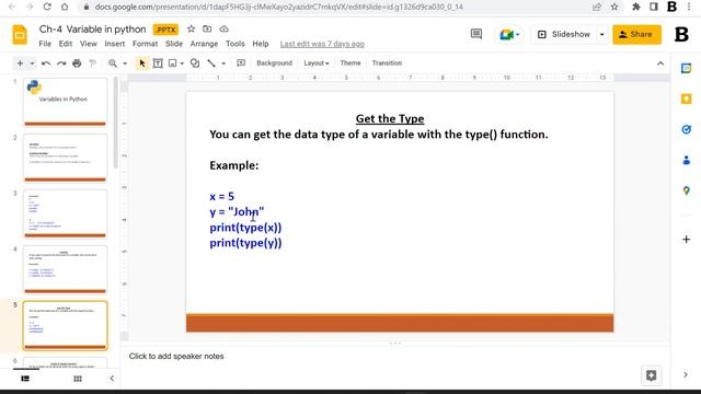1) Variable in python смотреть онлайн