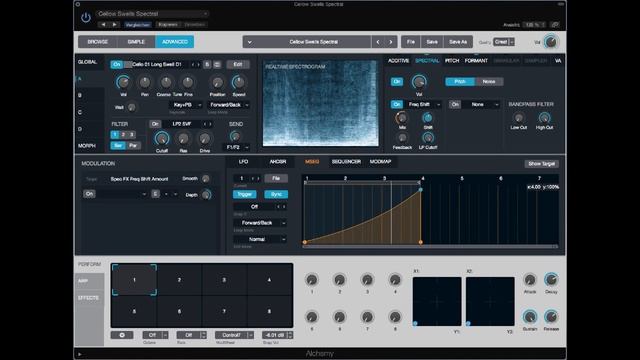 Alchemy 2 Spectral Resynthesis Cello - Apple Logic Pro 10.2.3 смотреть онлайн