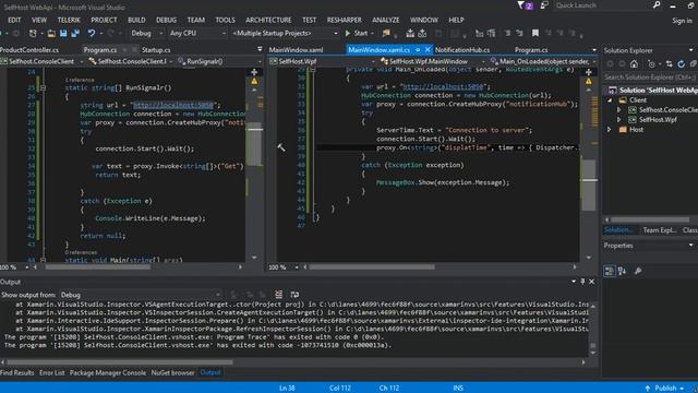Self Hosting SignalR and Web API (Self Host Server, C#) | Visual Studio 2019 | Part 4 смотреть онлайн